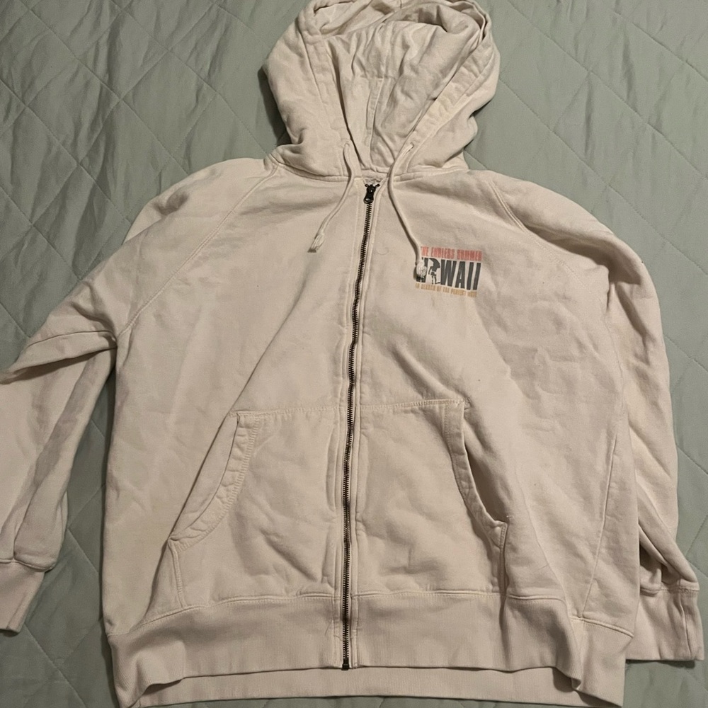 Malibu Off-White Fleece-Lined Jacket
